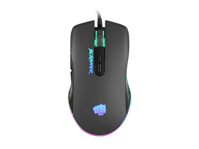 Mouse Gaming FURY Scrapper, 6400 DPI, negru