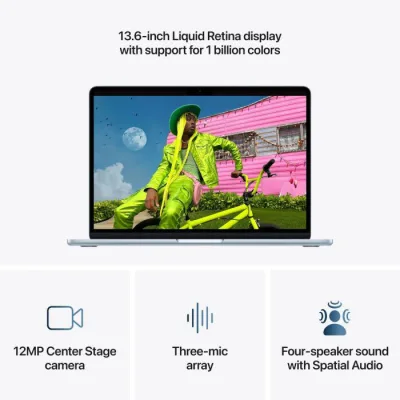 MacBook Air 15.3" Retina/Apple M5 (CPU 10-core, GPU 10-core, NeuralEngine16-core)/16GB/1TB - Sky Blue - INT KB (No Adapter) - 2026