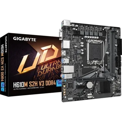 Placa de baza Gigabyte H610M S2H V3, Socket 1700, DDR4, Micro-ATX