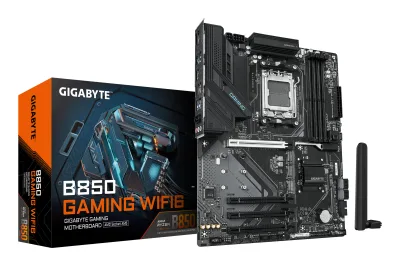 Placa de baza GIGABYTE B850 GAMING WIFI6, AM5, DDR5, Wi-Fi, BT, ATX, Negru "B850 GAMING WF6"