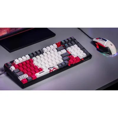 TASTATURA A4TECH - gaming, "Bloody co-branded Naraka", cu fir 1.8m, 106 taste, multimedia , iluminare, USB, negru, "S98" (timbru verde 0.8 lei)