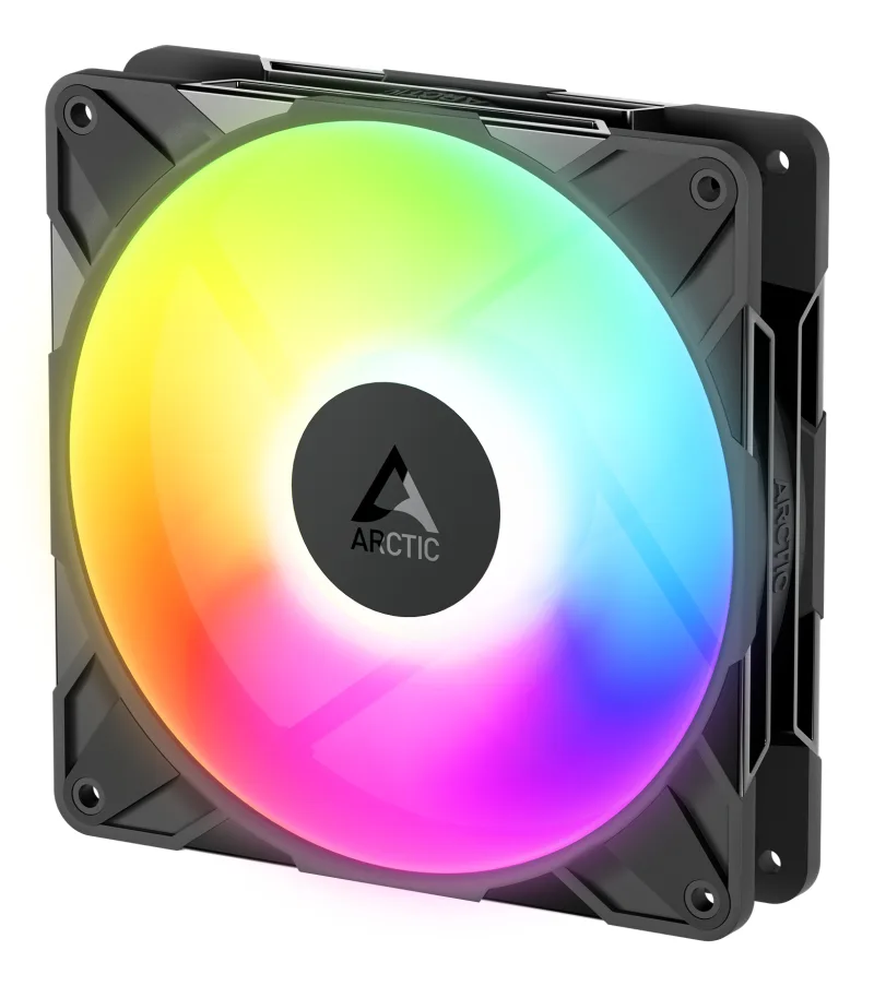 Ventilator Arctic "P14 Pro Reverse A-RGB", 140mm, 400 - 3000 rpm, FDB, 73 cfm, 4-Pin Fan Plug, LED 3-pin + 3-pin, negru, "ACFAN00323A" (timbru verde 0.18lei)