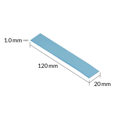 PAD termic ARCTIC TP-3 120x20mm, 1.0mm - 4 Pack,"ACTPD00056A"