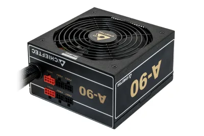 SURSA Chieftec A-90 650 W, semi-modulara, certificare 80 Plus Gold - compatibila, ventilator 120mm, PCI-E 6+2 pin x 2, SATA x 6, "GDP-650C" (timbru verde 2 lei)