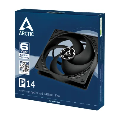 VENTILATOR ARCTIC PC, P14 , high static pressure, Black, "ACFAN00123A"