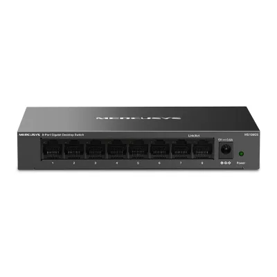 SWITCH MERCUSYS, porturi Gigabit x 8, unmanaged, carcasa metal, "MS108GS" (timbru verde 0.8 lei)