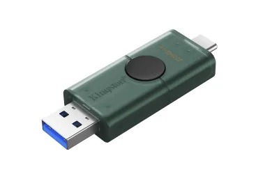 Memorie USB Kingston DataTraveler DuoG2 256 GB, USB Type-A / USB Type-C, Negru
