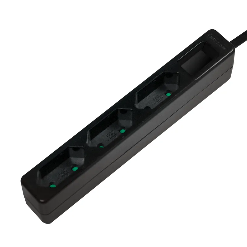PRELUNGITOR LOGILINK, Euro skt x 3, cablu 3G 1.0mm2, 230 V/7.5 A, 50 Hz, max. 1700 W, IP20, 1.5m,negru, "LPS229B" (timbru verde 0.8 lei)