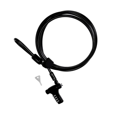 Cablu de securitate laptop Trust, lungime cablu 180 cm, negru