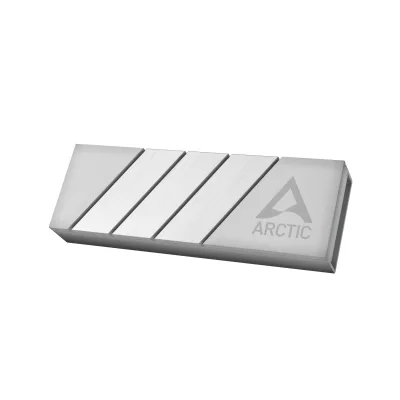 Cooler pasiv pentru SSD Arctic "M2 Pro", 2x thermal pad inclus, Aluminiu, compatibil SSD M.2, argintiu, "ACOTH00002A"