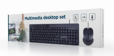 KIT wired GEMBIRD, tastatura 104 taste + mouse optic 1600dpi 3 butoane rotita scroll, black "KBS-UM-04"  (timbru verde 0.8 lei)x