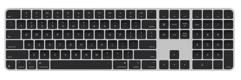 Apple Magic Keyboard (2024) w Touch ID and Numeric Keypad - Romanian - Black Keys
