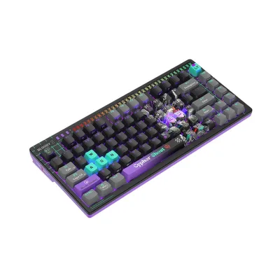 Tastatura gaming Bloody "AT75" Alpha Optical Switch Mechanical Keyboard USB Cypher Ghost, US Layout "AT75 Cypher Ghost" (timbru verde 0.18 lei) 4711421 001830