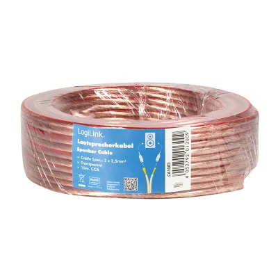 ROLA cablu audio Logilink, 2 x 2.5mm2, 10m, CCA, "CA1083" (timbru verde 0.08 lei)