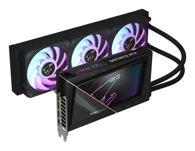 PLACA VIDEO GIGABYTE AORUS GeForce RTX 5090 XTREME WATERFORCE 32G "GV-N5090AORUSX W-32GD"