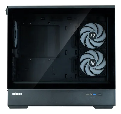 CARCASA Zalman "P30 v2", mini tower, gaming, fara sursa, suporta 9xfan, 3xfan inclus, PSU shroud, USB Type-C x 1, USB 3.1 gen1 x 1, audio+mic, 5 sloturi expansiune, negru, "P30 Black V2" (timbru verde 0.24lei)