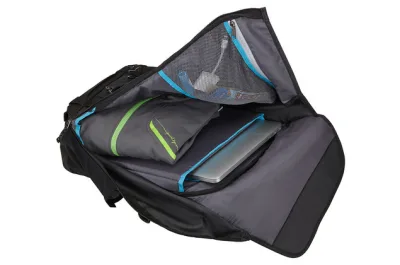 RUCSAC THULE, pt. notebook de max. 15 inch, 1 compartiment, buzunar frontal x 3 | buzunar lateral x 2, waterproof, nylon, negru, "TSDP-115 DARK SHADOW" / 3205289