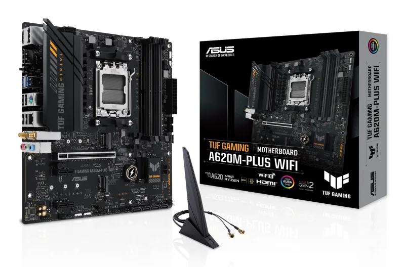 Placa de baza Gaming Asus TUF A620M PLUS, WiFi6DDR5, 2.5GB Ethernet "TUF GM A620M PLUS WF"