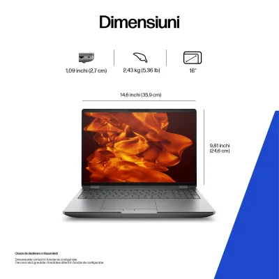 NB ZBOOK FURY G1I CU9-285HX/16" 32GB/1TB W11P 98L37ET HP "98L37ET" (timbru verde 3.5 lei)