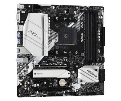 PLACA de BAZA Asrock "B550M PRO4", skt AM4, mATX, AMD B550, 4 x DDR4, max. 128 GB, 6 x SATA, 2 x M.2, 7.1, "B550M PRO4"