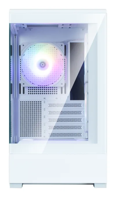 CARCASA Zalman "P30 v2", mini tower, gaming, fara sursa, suporta 9xfan, 3xfan inclus, PSU shroud, USB Type-C x 1, USB 3.1 gen1 x 1, audio+mic, 5 sloturi expansiune, alb, "P30 White V2" (timbru verde 0.24lei)