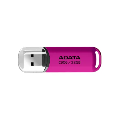 MEMORII USB Adata, protectie capac, 32GB, roz  "AC906-32G-RPP" (timbru verde 0.03 lei)