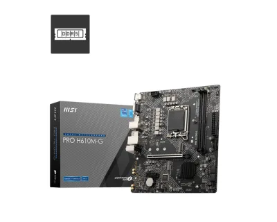Placa de baza MSI PRO H610M-G, Socket LGA1700, DDR5, mATX, Negru "PRO H610M-G"