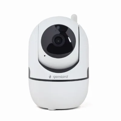 CAMERA IP GEMBIRD, pt. interior, CMOS 2 Mpx, lentile 3.6mm, wi-fi, rezolutie FullHD 1920x1080, video H.264 AVI, microfon, rotatie 355 gr, inclinare 120 gr, carcasa plastic, slot microSD card, Tuya,  (timbru verde 0.8 lei)