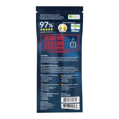 PASTA SILICONICA ARCTIC MX-4, 4g, "ACTCP00002B"