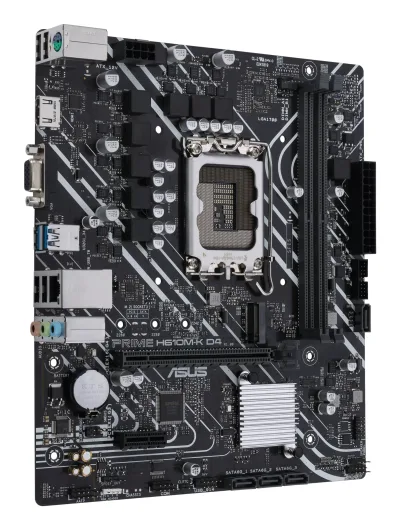 PLACA de BAZA Asus "PRIME H610M-K D4", skt LGA 1700, mATX, Intel H610, 2 x DDR4, max. 64 GB, 4 x SATA, 1 x M.2, 7.1, "PRIME H610M-K D4"