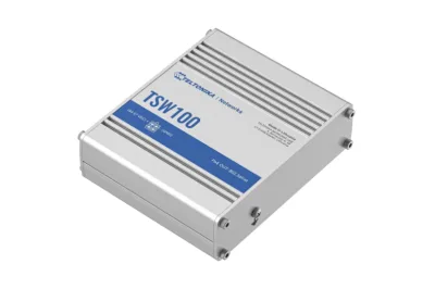 TELTONIKA INDUSTRIAL 5PORT Unmanaged POE+ Switch TSW100, Interfata: 5 x ETH ports, 10/100/1000 Mbps, supports auto MDI/MDIX crossover, Standarde retea: 802.3i, 802.3u, 802.3ab, 802.3x, 802.3az, 802.3ad, Porturi POE:1-4, POE Budget: 120W, Latime de