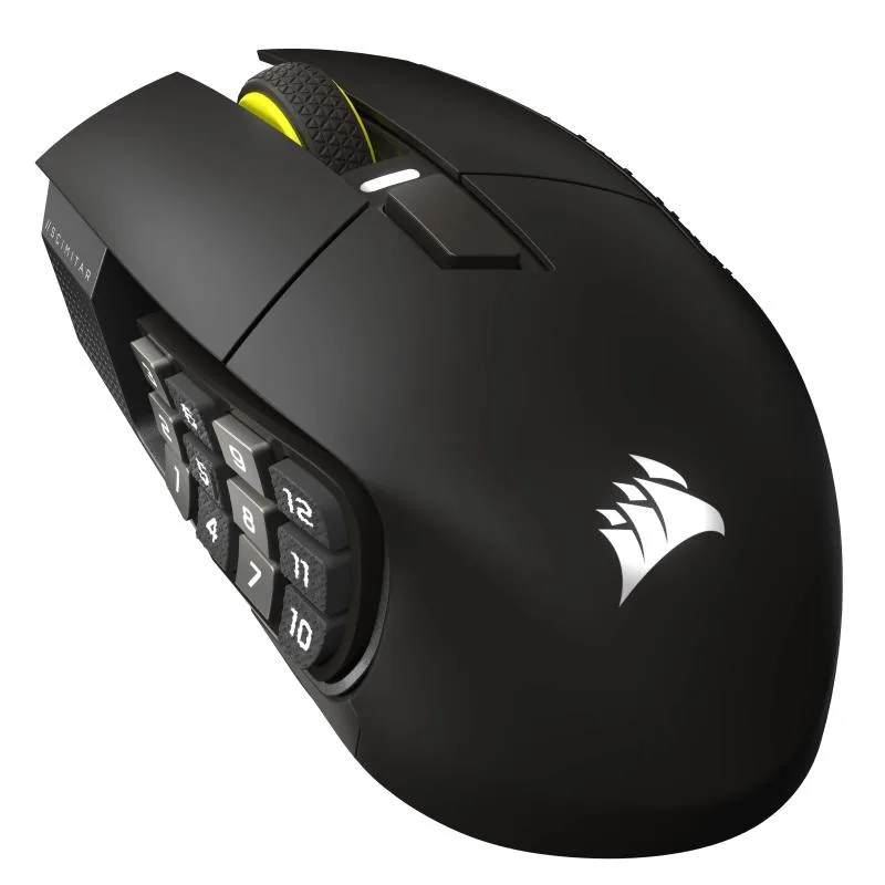 Mouse Gaming Wireless CORSAIR Scimitar Elite Wireless SE, 33000 dpi, Negru