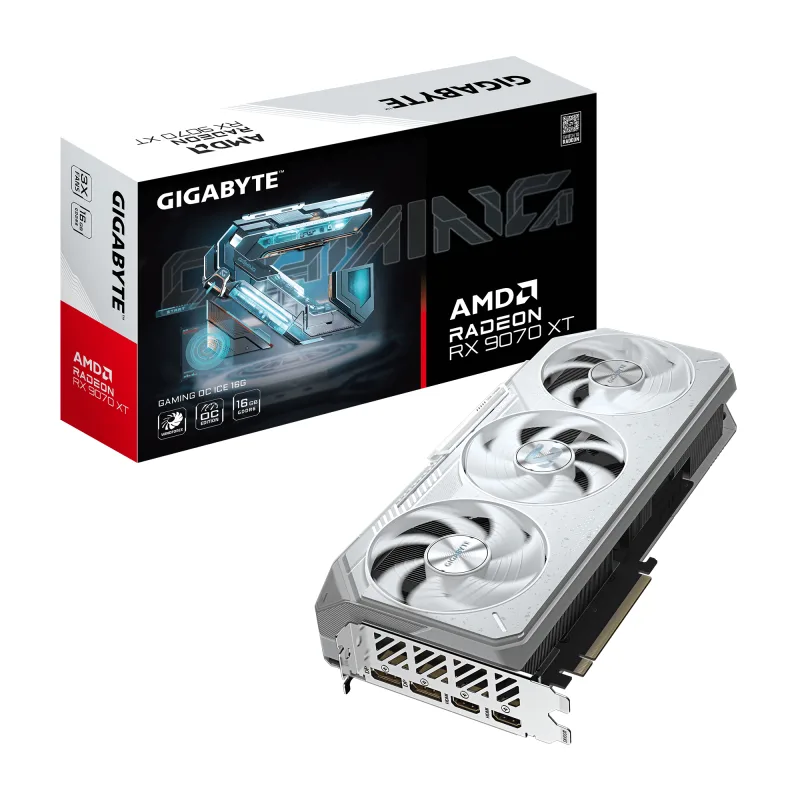 MB GB GEFORCE RADEON RX 9070XT GM OC ICE "GV-R907XGAMINGOCICE-16GD"