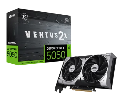 Placa video MSI GEFORCE RTX 5050 VENTUS 2X OC, 8GB GDDR6, PCI Express 5.0, 128-bit