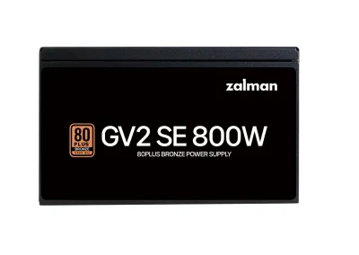 SURSA Zalman "ZM800", 800W,  certificare 80Plus Bronze, non-modular,  fan 120mm, negru, "ZM800-GV2SE" (timbru verde 2 lei)