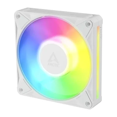 Ventilator Arctic "BioniX P12 A-RGB Wh", 120mm, 450 - 3000 RPM, FDB, 76 cfm, 4-Pin PWM | 3-pin ARGB, alb, "ACFAN00336A" (timbru verde 0.18lei)