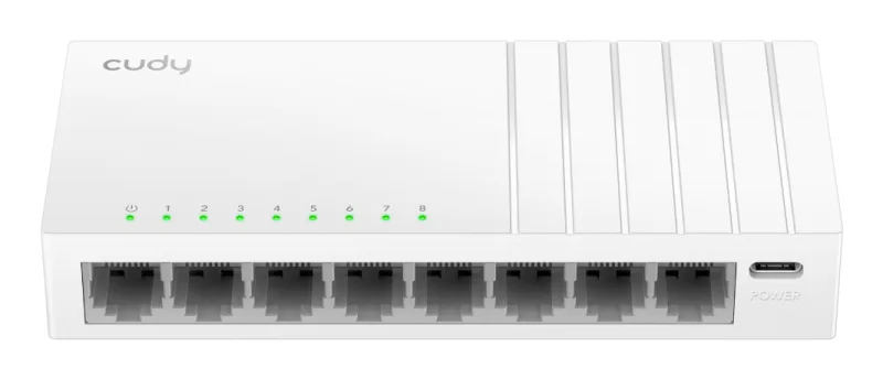 Switch gigabit Cudy GS108U, 8 porturi, USB-C, compact, 138x61.5x24mm