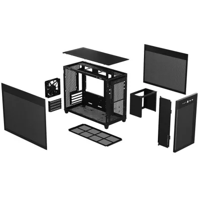 Carcasa ASUS AP201 MicroATX, Mini Tower, Black