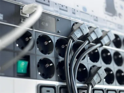 PDU BACHMANN, 1.5U pt. rack 19 inch, 7 prize Schuko, intrare Schuko, max 10 A, cablu 2 m, gri, "333.600" (timbru verde 2 lei)