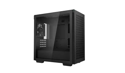 CARCASA DEEPCOOL CH370, Micro ATX, fara sursa, sticla securizata, 1 x 120mm fan, USB 3.0 x 2, Jack 3.5mm x 1, black, "R-CH370-BKNAM1-G-1" (timbru verde 0.08 lei)