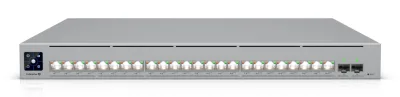Ubiquiti network switch ECS-24-PoE-EU Enterprise-grade 24-port, Layer 3 Etherlighting PoE+++ switch with high-capacity 10 GbE RJ45 and 25G SFP28 ports, all PoE+++ (90W capable, "ECS-24-POE-EU" (timbru verde 2 lei)