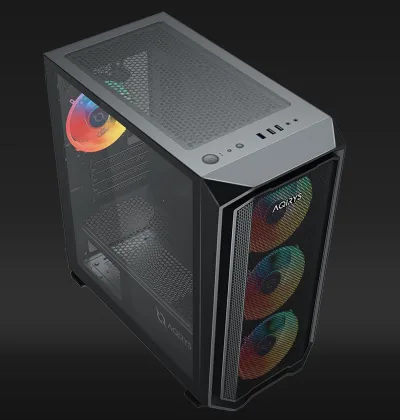 Carcasa AQIRYS WEZEN, RGB, Mid Tower, Black