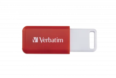 MEMORIE USB VERBATIM DATABAR 16GB USB 2.0 ROSU "49453" (TIMBRU VERDE 0.03 LEI)