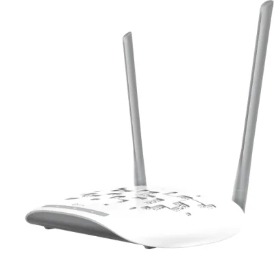 ACCESS POINT TP-LINK wireless 300Mbps, port 10/100Mbps, 2 antene externe, pasiv PoE, 2T2R, Client, Universal/ WDS Repeater, wireless Bridge, WPA/WPA2, QSS "TL-WA801N" (timbru verde 0.8 lei)