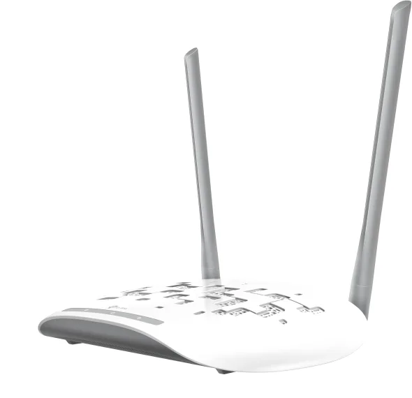 ACCESS POINT TP-LINK wireless 300Mbps, port 10/100Mbps, 2 antene externe, pasiv PoE, 2T2R, Client, Universal/ WDS Repeater, wireless Bridge, WPA/WPA2, QSS "TL-WA801N" (timbru verde 0.8 lei)