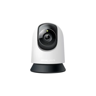 CAMERA IP Mercusys, wireless, cube, pt. interior IP65, vedere pan tilt 360°, dist. IR 9 m, tip lentila fixa 4 mm, rezolutie 2K 3Mp, microfon, carcasa plastic, slot SD card, "MC210" (timbru verde 0.8 lei)