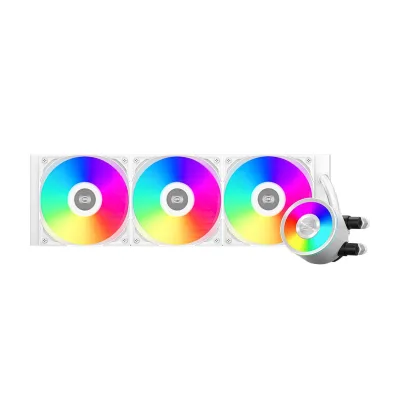 COOLER PCCooler "DA360 Pro ARGB", skt. Intel si AMD, racire cu lichid, 3 x 120mm, 500 - 2200 RPM, iluminare RGB adresabil, afisaj digital, alb "DA360 Pro ARGB WH" (timbru verde 2.00 lei)
