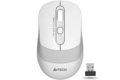 Mouse Wireless A4TECH FG10 Fstyler, 2000 dpi, Alb