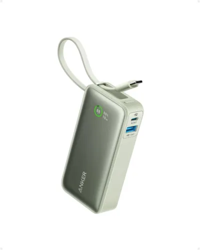 Acumulator extern Anker Nano 10000 mAh 30W cablu USB-C verde