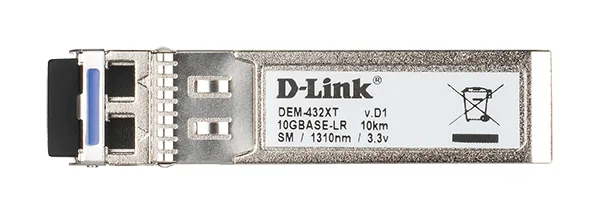 TRANSCEIVER SFP+ D-LINK, Multi-mode, conector duplex LC, Ethernet 802.3ae, 10GBase-LR SFP+  "DEM-432XT"